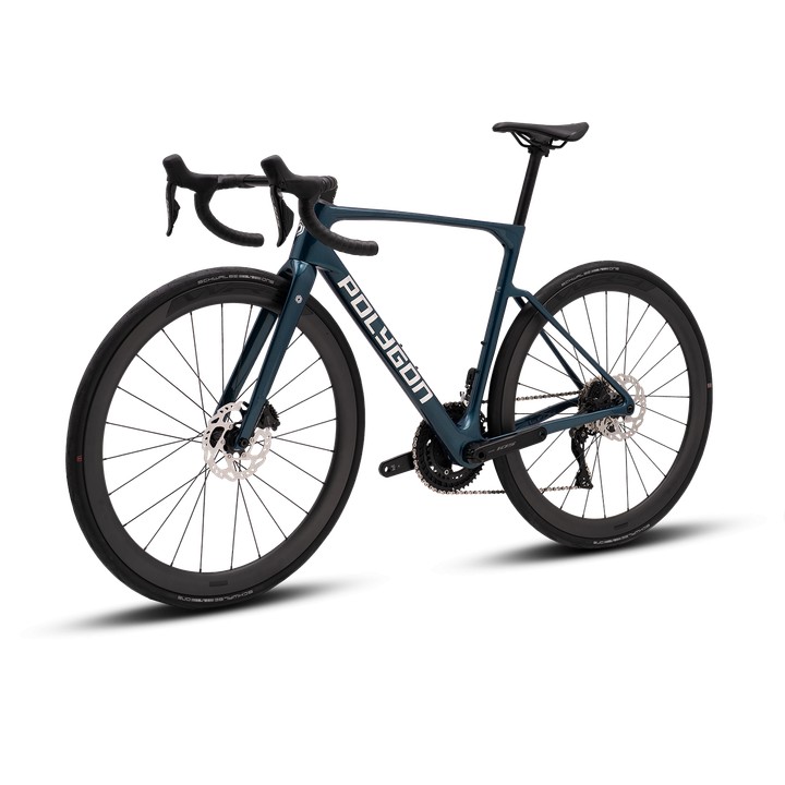 Vélo De Route Endurance Polygon Strattos C7 DI2 Avec Shimano 105 DI2 12 Vitesses, Cadre Carbone ACX Et Roues Carbone WR4