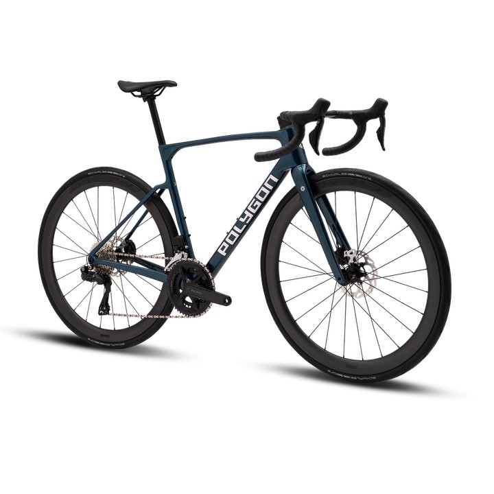 Vélo De Route Endurance Polygon Strattos C7 DI2 Avec Shimano 105 DI2 12 Vitesses, Cadre Carbone ACX Et Roues Carbone WR4