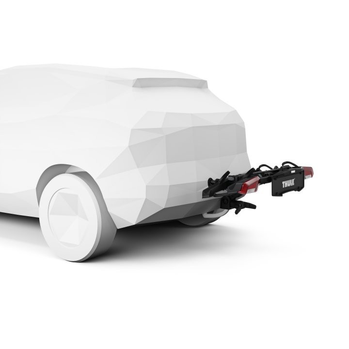 Porte-Vélos Attelage Thule Outpace 2 Vélos : Compact, Pliable, Installation Rapide, Accès Coffre Et Sécurité Optimale.